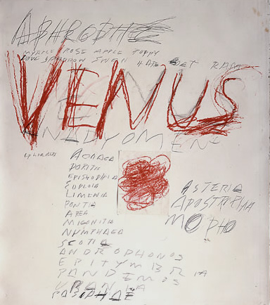 Cy Twombly. Venus, 1975