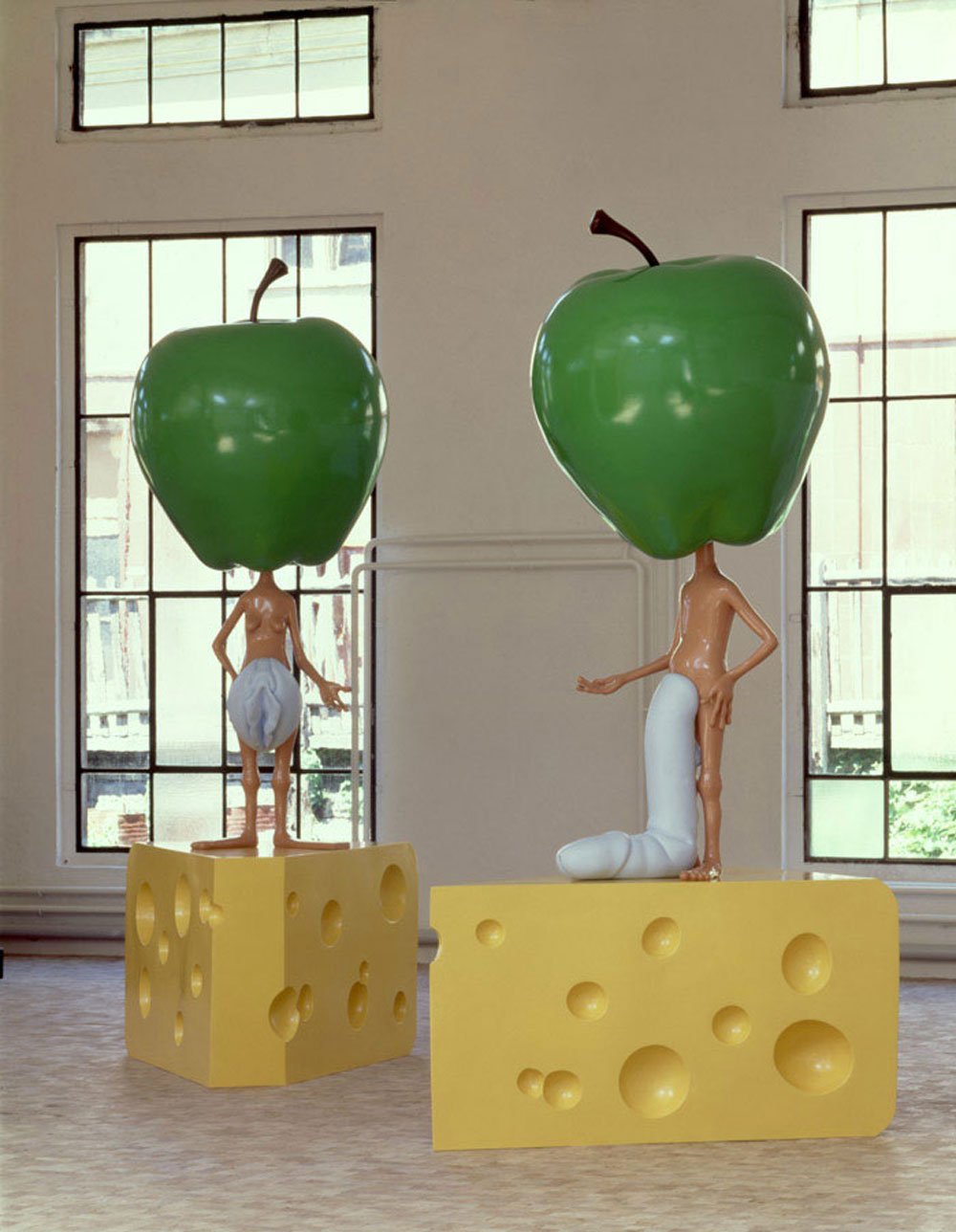 Appleheads-(on-Swiss-cheese),-1998